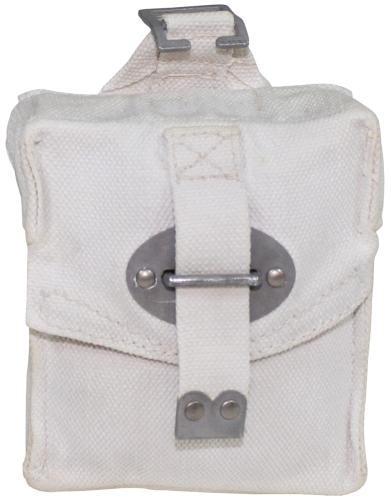 Artikelbild des Artikels “Ital. Koppeltasche, weiß, Canvas, gebr. “