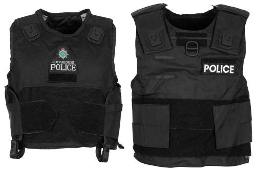 Product image of the product “GB Body Armour, Type I, black, WITHOUT INLAY, used ”