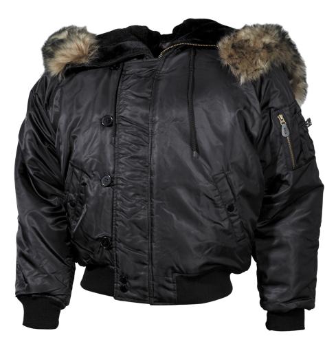Image de l'article US Blouson polaire, N2B, noir, doublure dense 