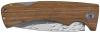 Image 2 de l'article Couteau pliant, manche en bois, lame texturée 