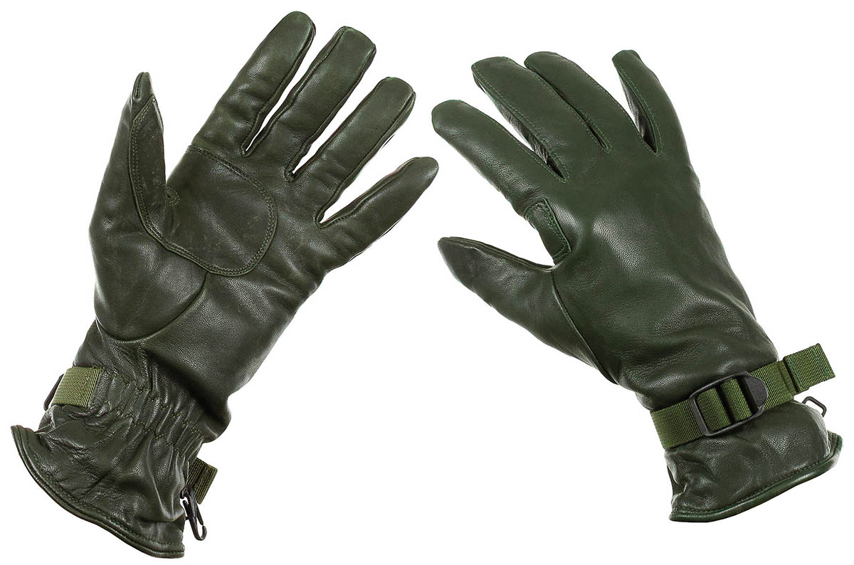 Artikelbild 1 des Artikels “Brit. Lederhandschuhe, oliv, 