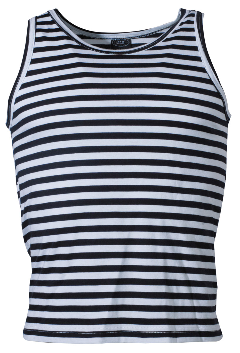 Image 1 de l'article Russe Débardeur Marine, blanc-bleu 