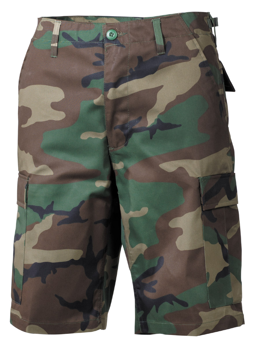 Image 1 de l'article US Bermuda, BDU, woodland, poches cargo 