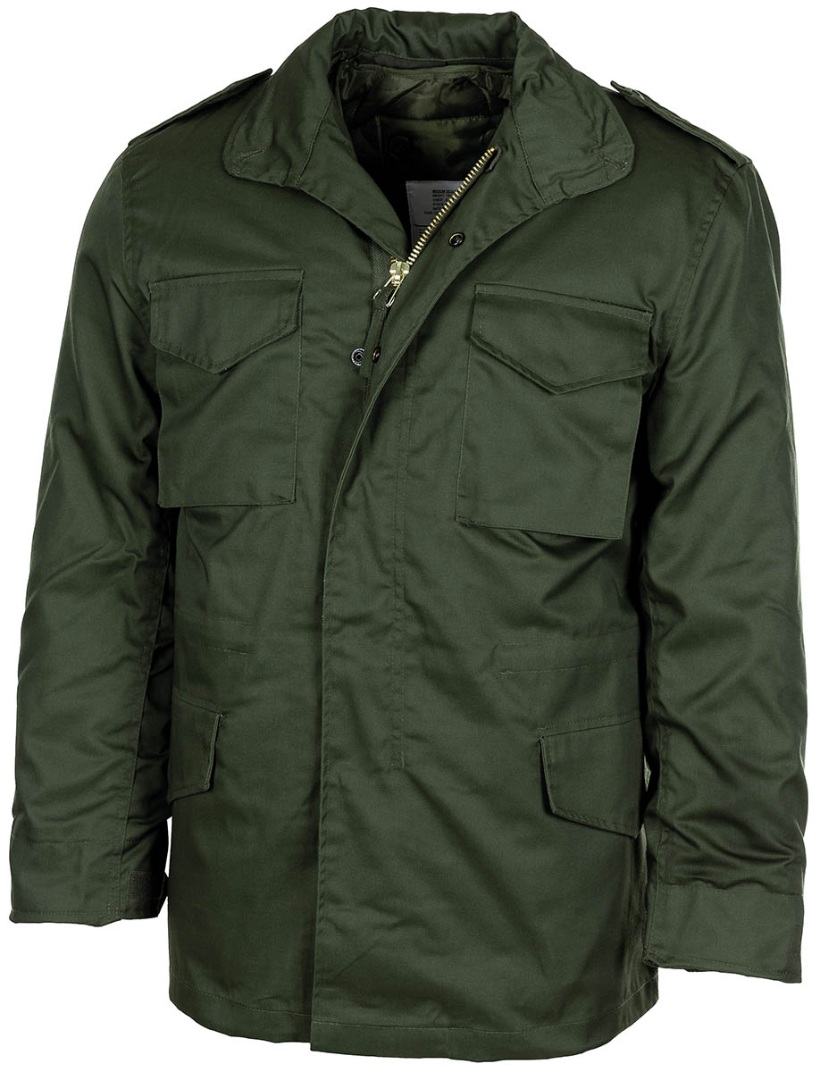 Product image 1 of the product “US Field Jacket M65, OD green, with detach. quilted lining ”