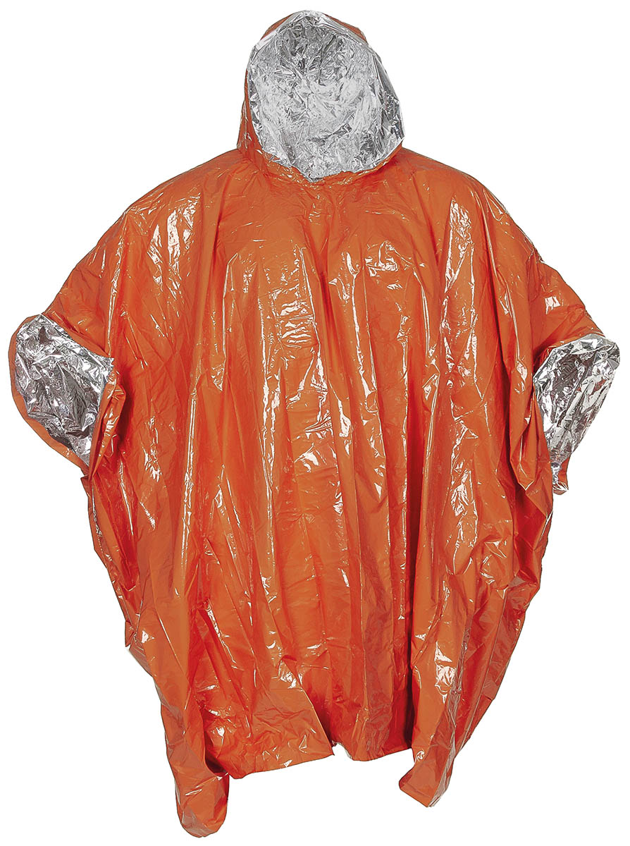Artikelbild 1 des Artikels “Notfall-Poncho, orange, einseitig alubeschichtet “