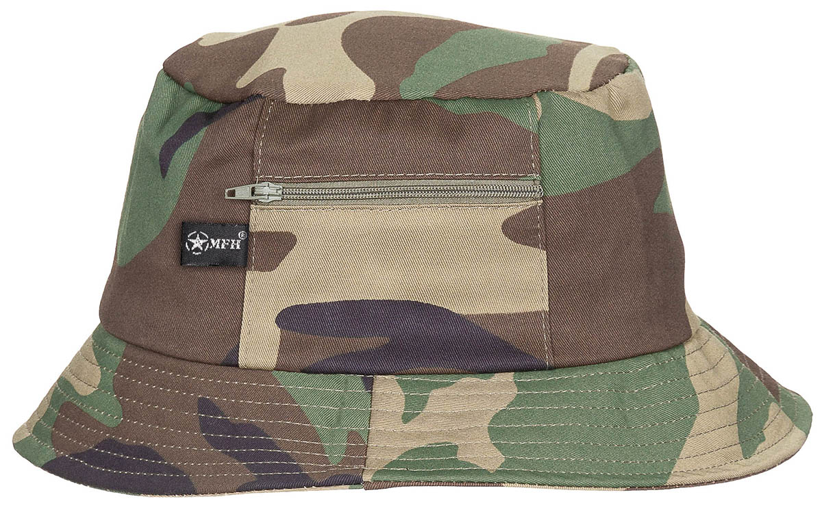 Artikelbild 1 des Artikels “Schlapphut (Fischermütze), kleine Seitentasche, woodland “