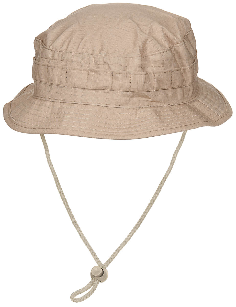 Artikelbild 1 des Artikels “Brit. Buschhut, mit Kinnband, SF Boonie, Rip Stop, khaki “