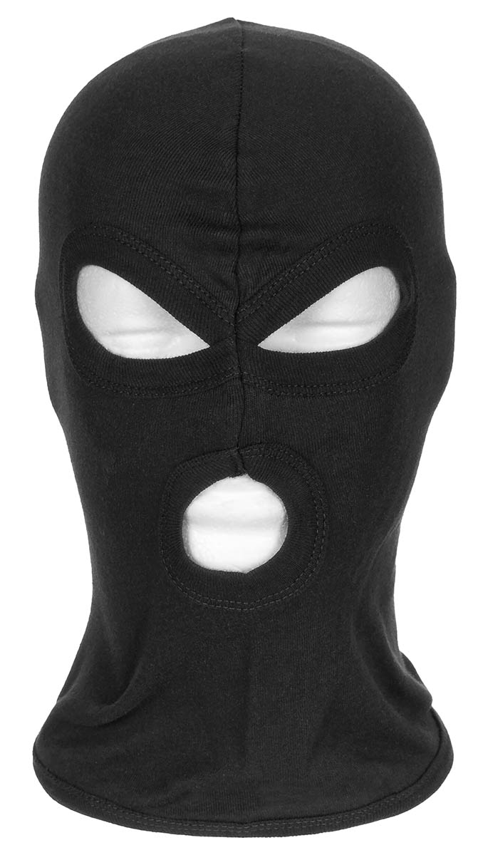 Artikelbild 1 des Artikels “Balaclava, 3-Loch, dünn, schwarz, 100 % Baumwolle “
