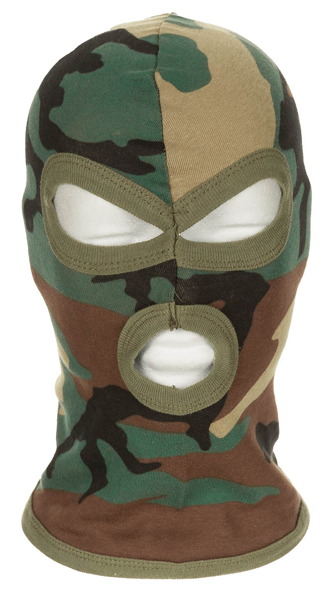 Artikelbild 1 des Artikels “Balaclava, 3-Loch, dünn, woodland, 100 % Baumwolle “