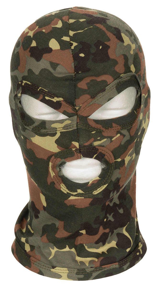 Artikelbild 1 des Artikels “Balaclava, 3-Loch, dünn, flecktarn, 100 % Baumwolle “