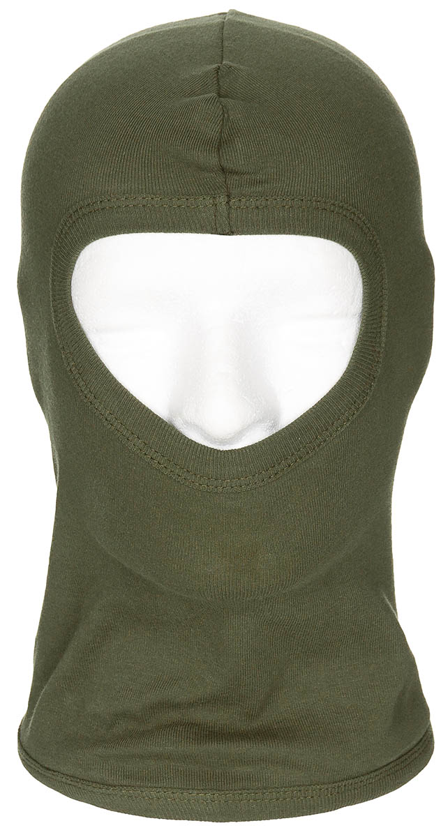 Artikelbild 1 des Artikels “Balaclava, 1-Loch, dünn, oliv, 100 % Baumwolle “