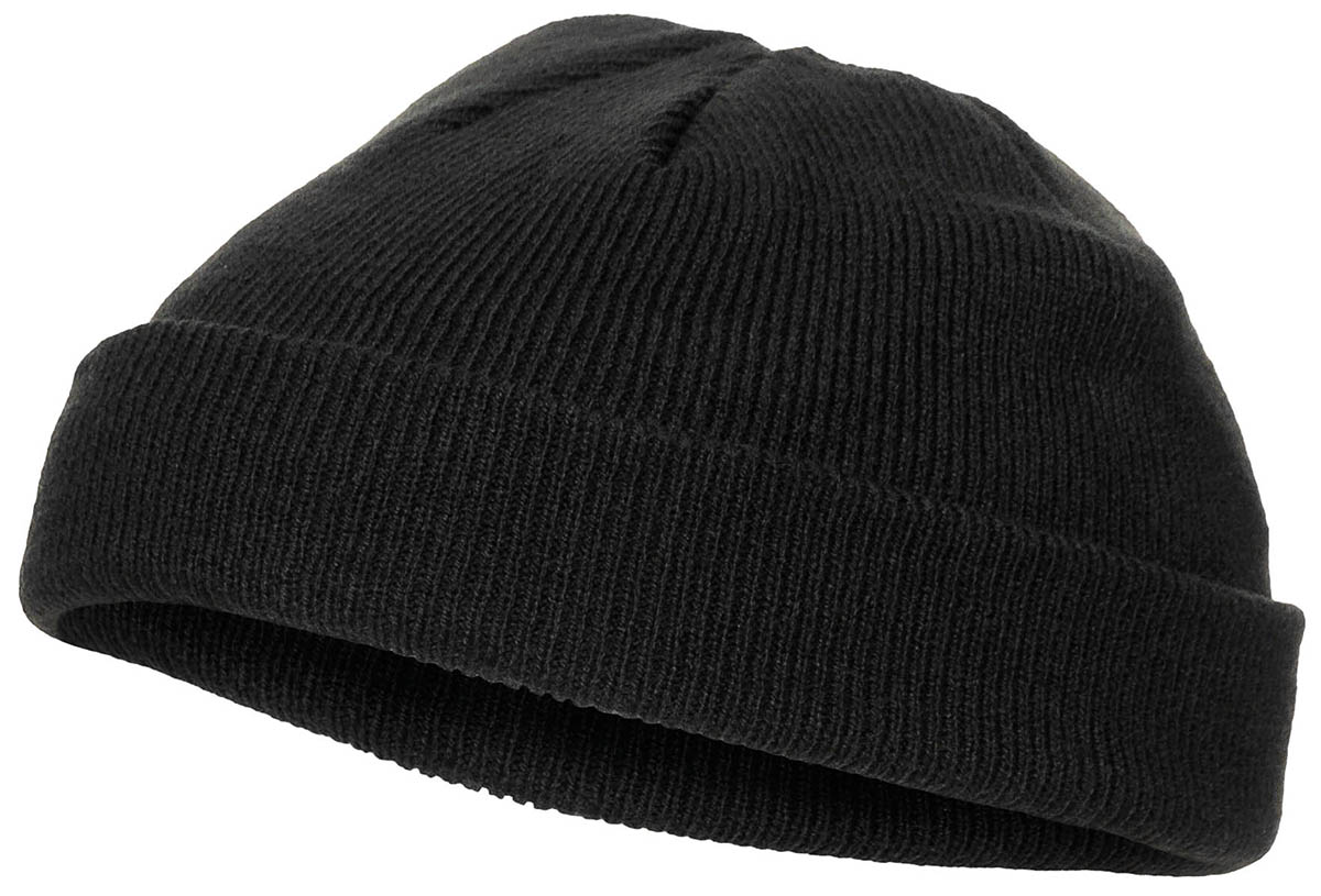 Artikelbild 1 des Artikels “Rollmütze, Polyacryl, schwarz, fein gestrickt, extra kurz “