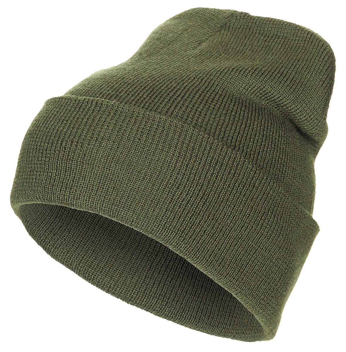 Image 1 de l'article Bonnet, 100% Laine, maille fine, olive 