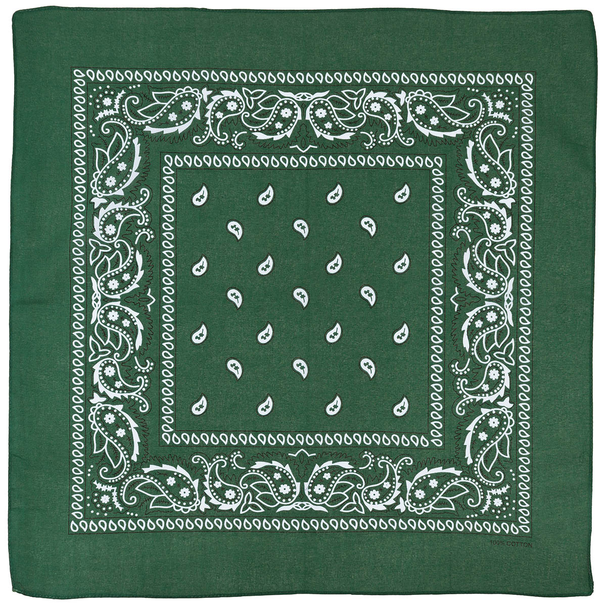 Artikelbild 1 des Artikels “Bandana, oliv-weiß, ca. 55 x 55 cm, Baumwolle “