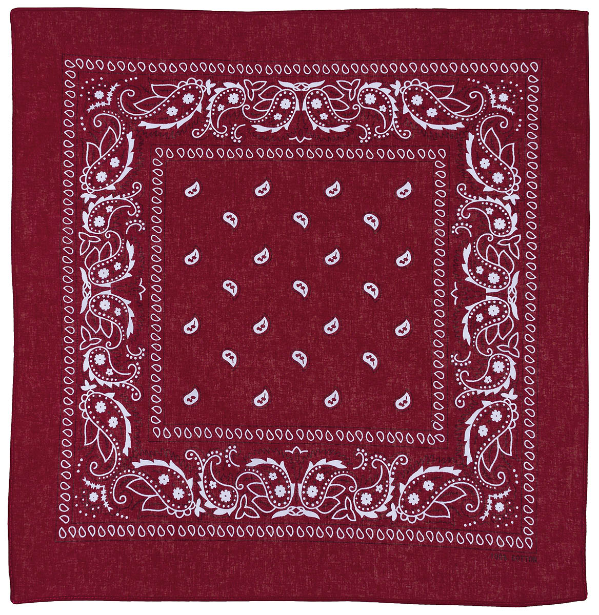 Artikelbild 1 des Artikels “Bandana, burgund-weiß, ca. 55 x 55 cm, Baumwolle “