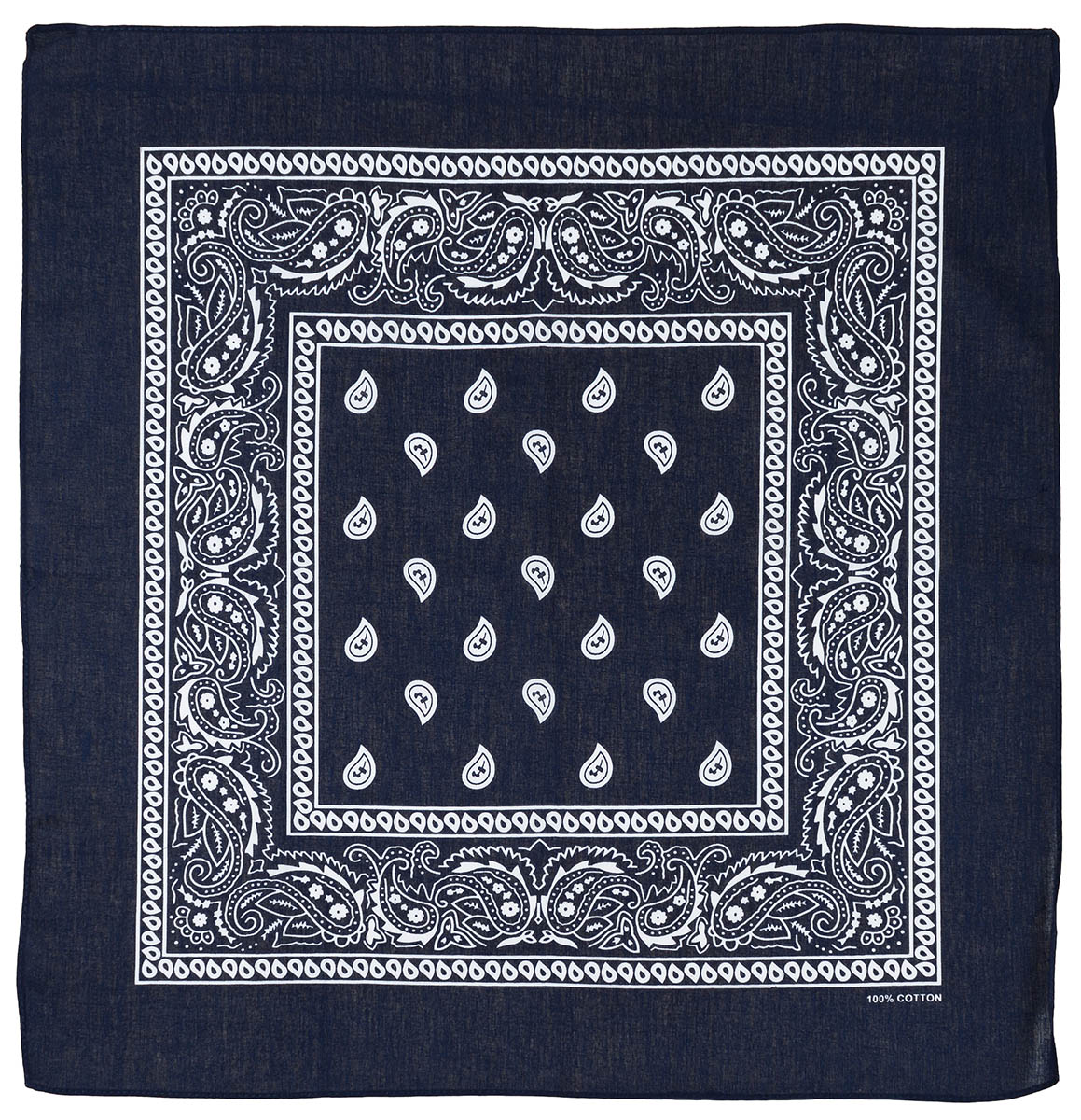 Image 1 de l'article Bandana, marine-blanc, ca. 55 x 55 cm, Coton 
