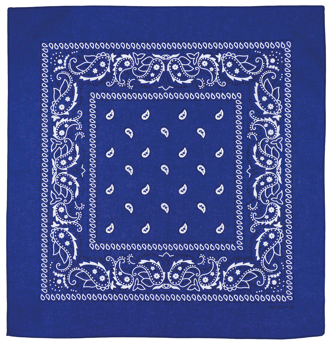 Artikelbild 1 des Artikels “Bandana, royalblau-weiß, ca. 55 x 55 cm, Baumwolle “