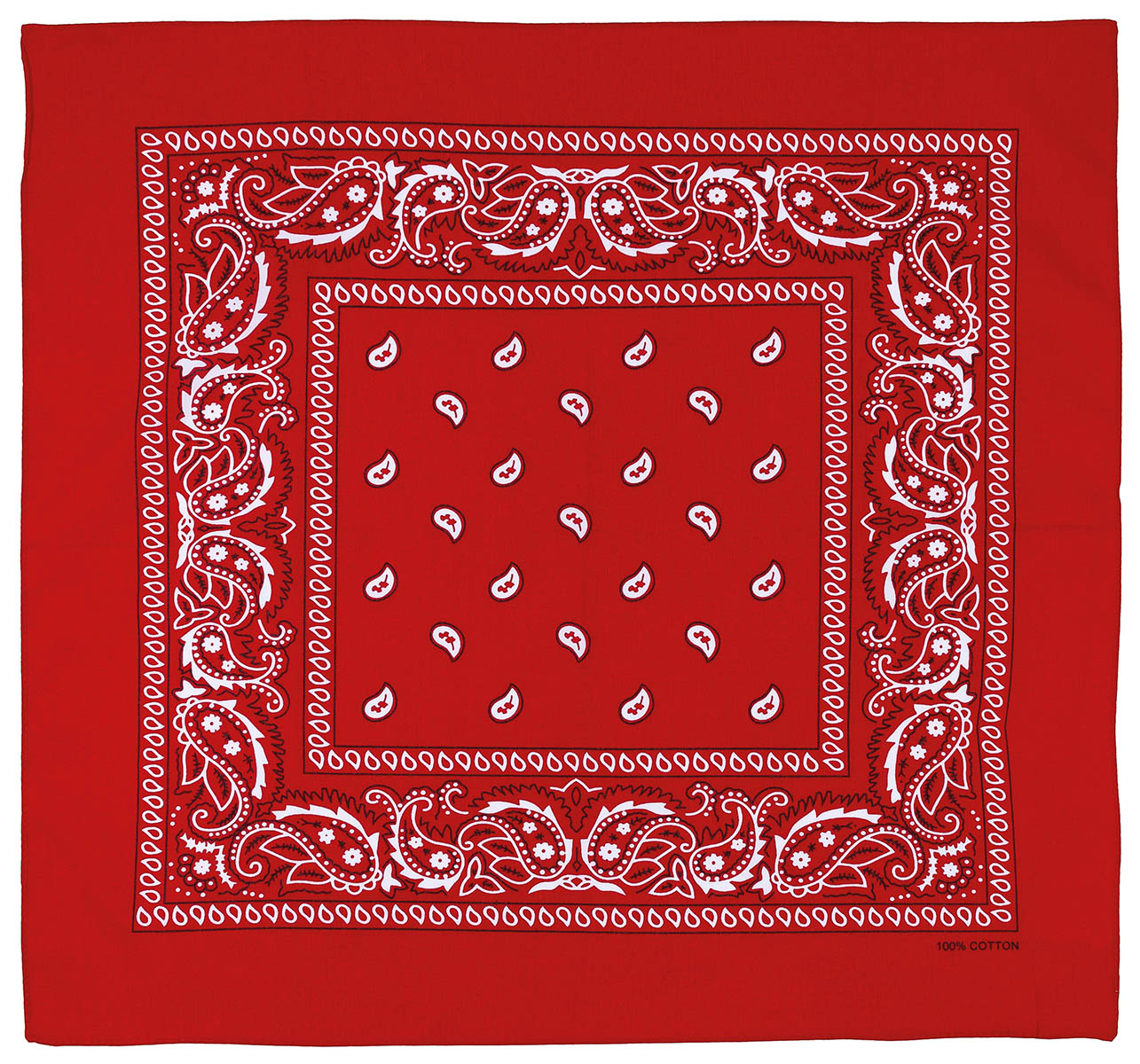 Artikelbild 1 des Artikels “Bandana, rot-weiß, ca. 55 x 55 cm, Baumwolle “