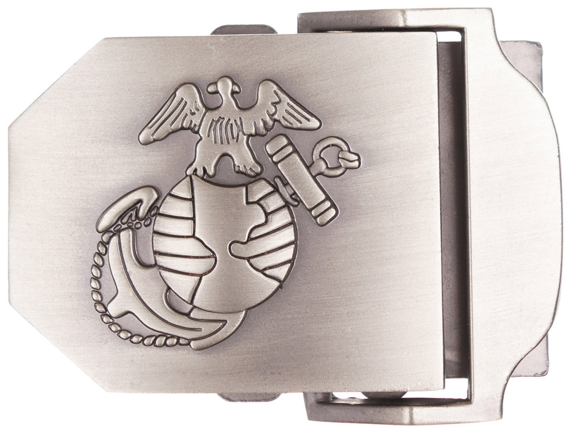 Artikelbild 1 des Artikels “USMC Gürtelschloss, silber, Metall, ca. 4 cm “