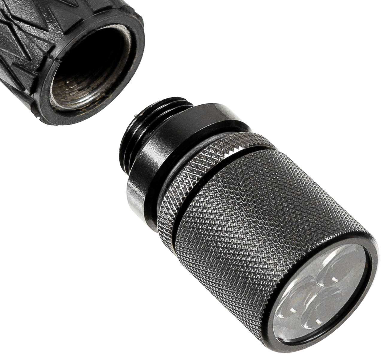 Image 1 de l'article lampe matraque, 3 LED blanc, noir 