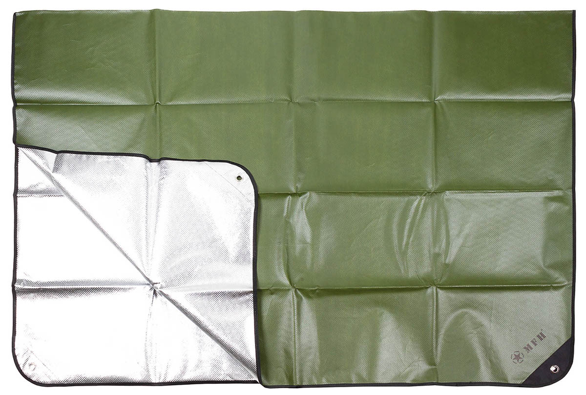 Artikelbild 1 des Artikels “Notfall-Rettungsplane, oliv, einseitig alubeschichtet “