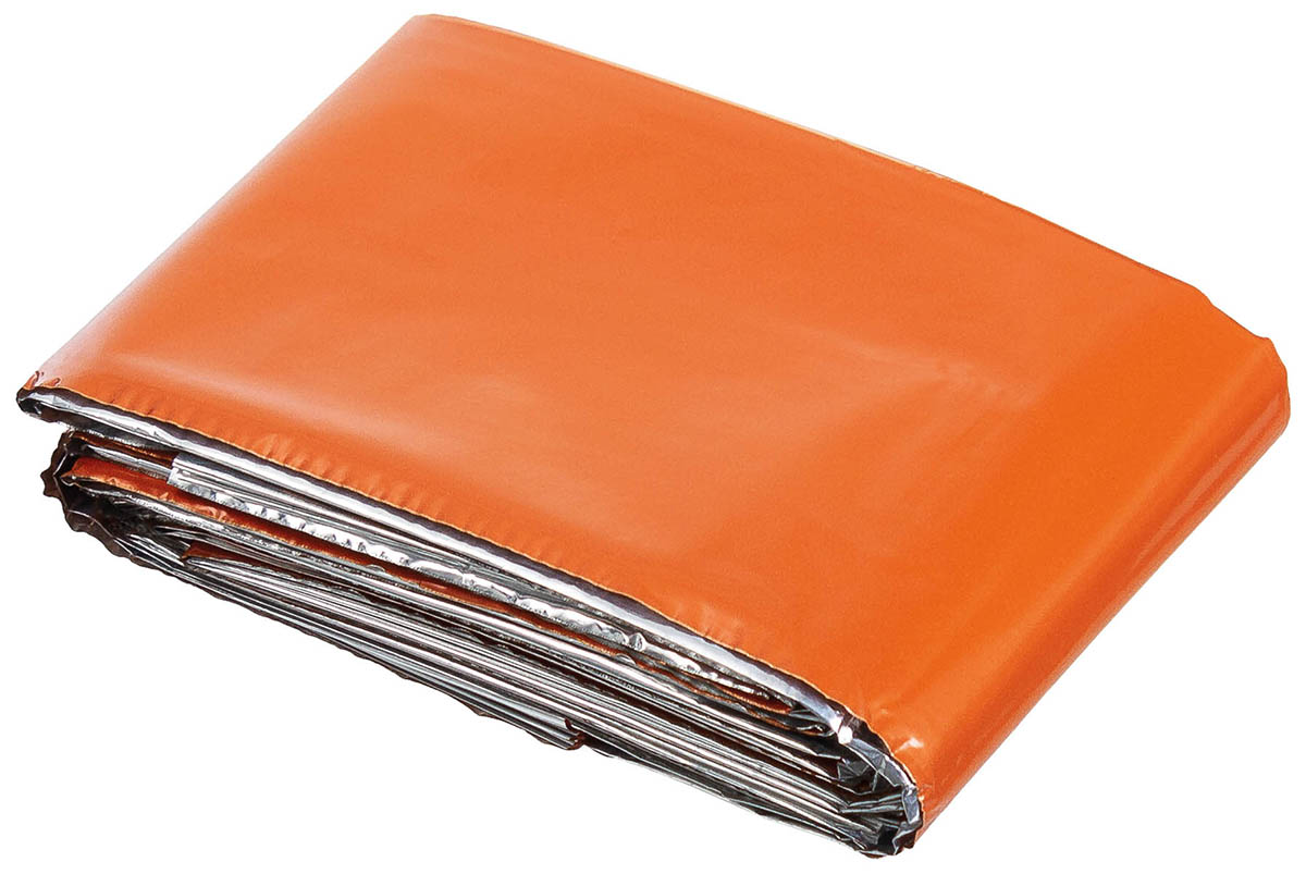Artikelbild 1 des Artikels “Rettungsdecke, silber- und orangefarben beschichtet “