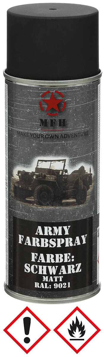 Artikelbild 1 des Artikels “Army Farbspray, SCHWARZ, matt, 400 ml “