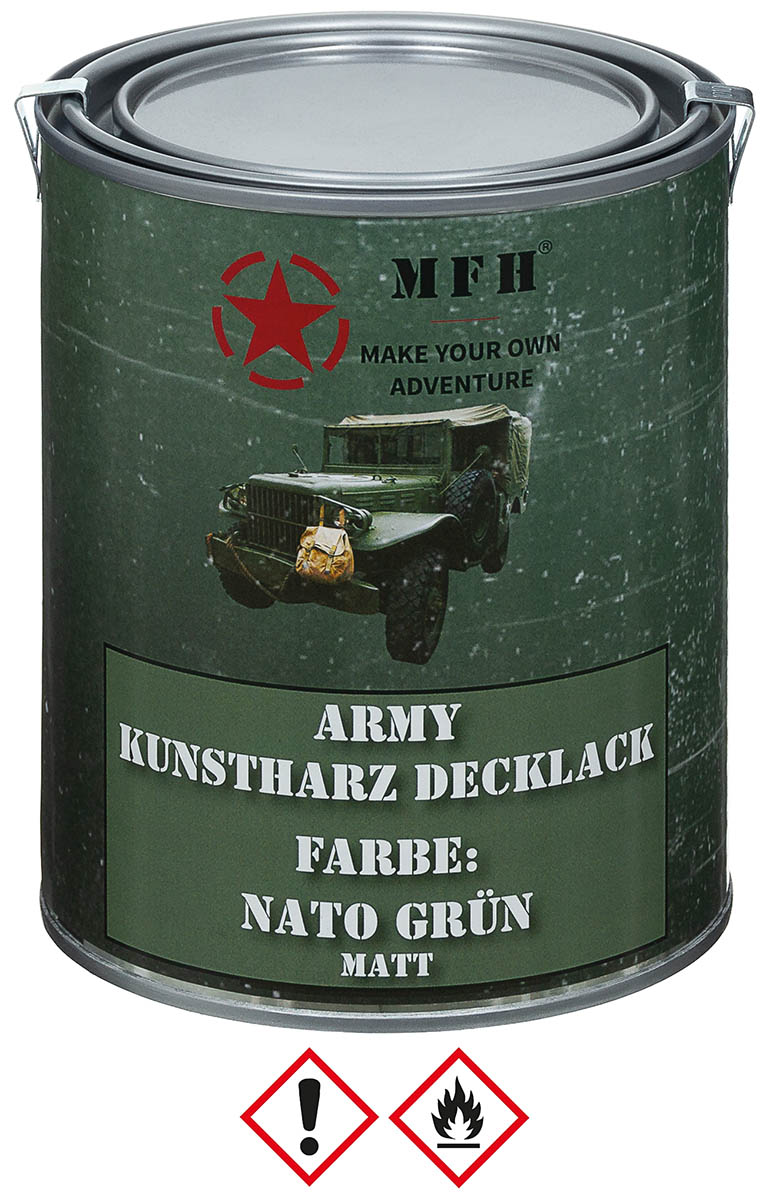 Artikelbild 1 des Artikels “Army Lack, NATO GRÜN, matt, Dose, 1 l “