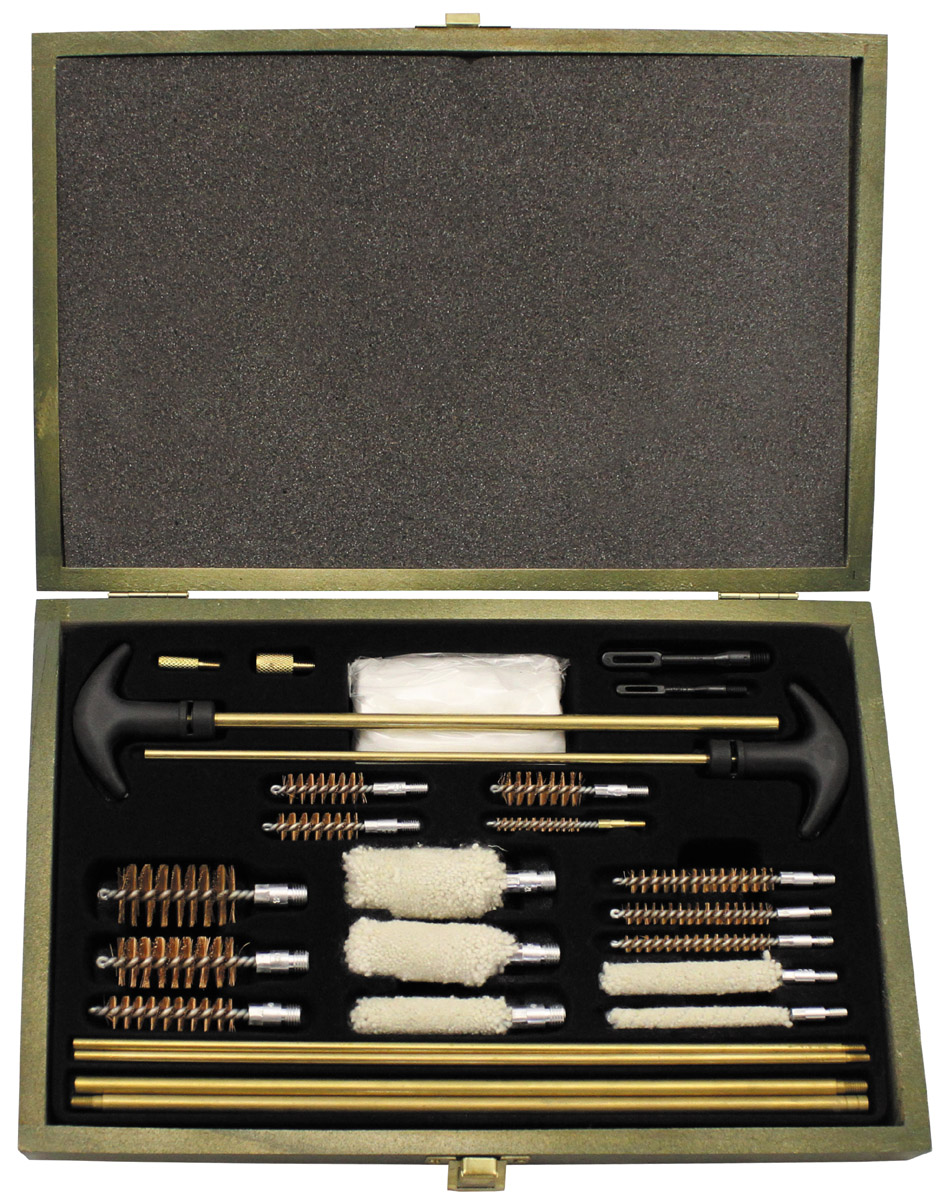 Artikelbild 1 des Artikels “Reinigungsset, für Gewehr und Pistole, Multikaliber, Holzbox “