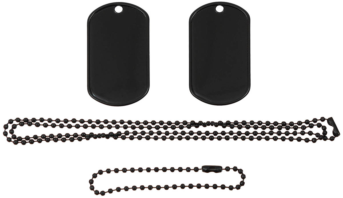 Artikelbild 1 des Artikels “US Erkennungsmarken, mit Ketten, schwarz “