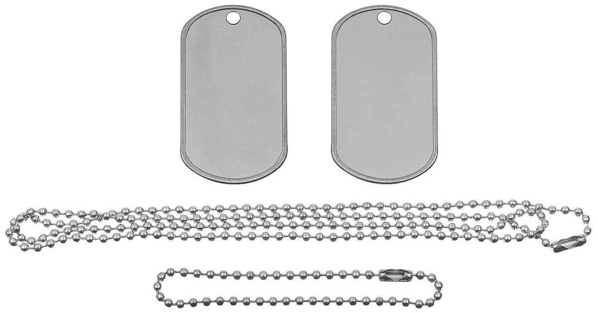 Artikelbild 1 des Artikels “US Erkennungsmarken, mit Ketten, Edelstahl “