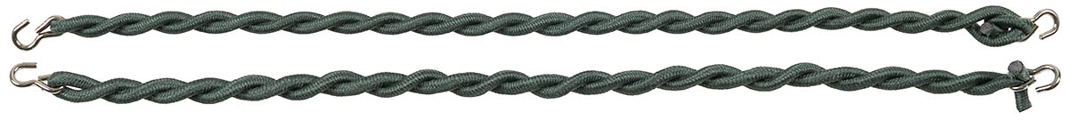 Image 1 de l'article Elastiques bas de pantalon, crochets métalliques, olive 