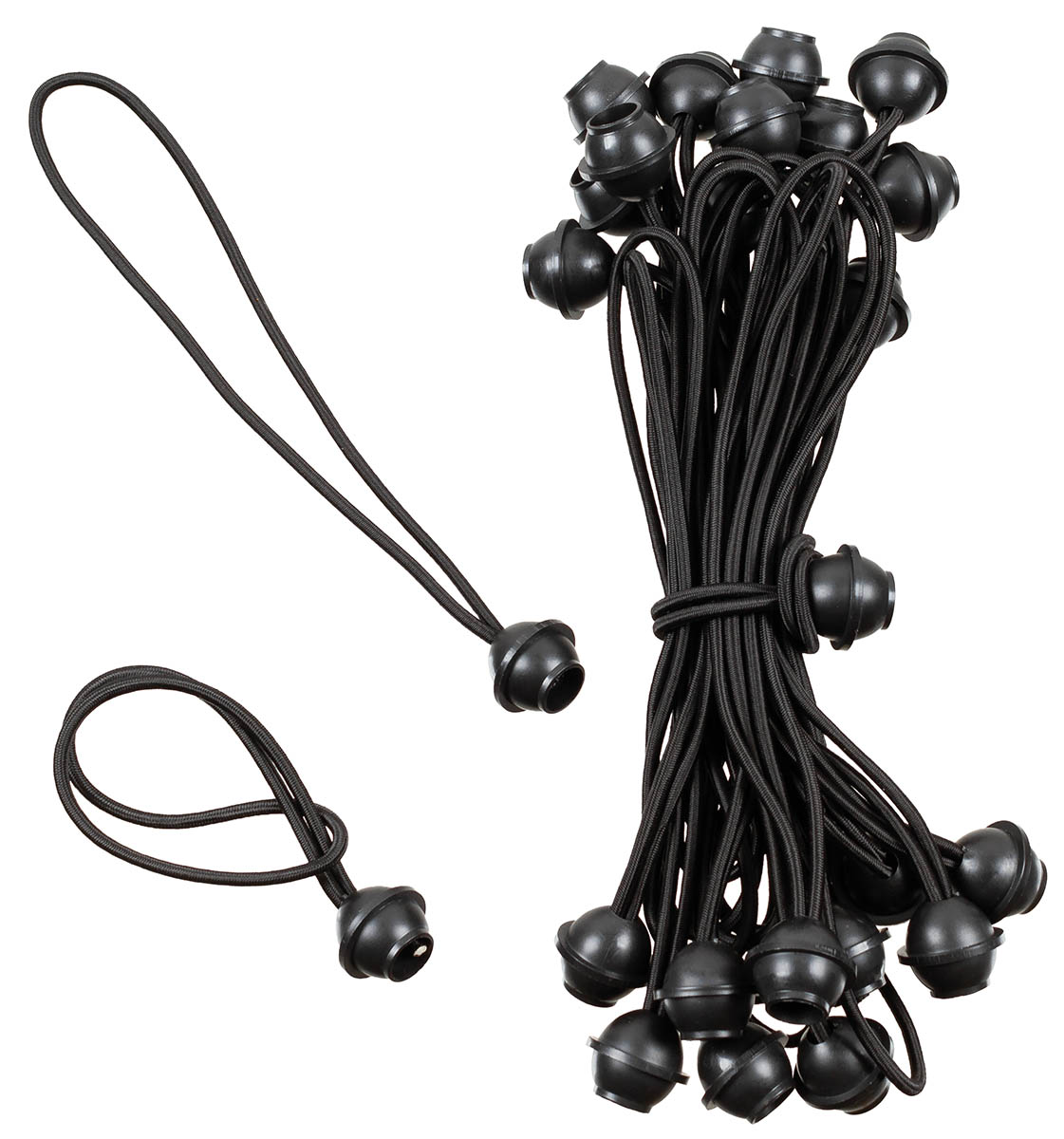 Artikelbild 1 des Artikels “Spanngummi mit Kugel, schwarz, 25er Pack “