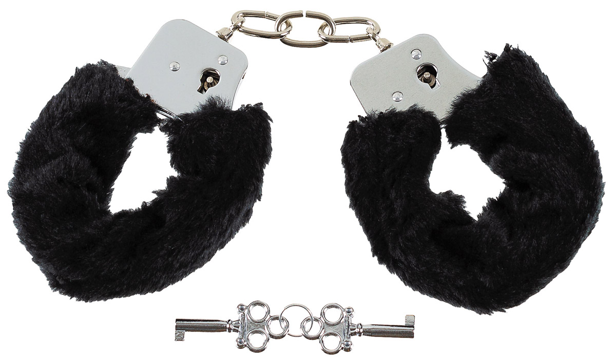 Artikelbild 1 des Artikels “Handschellen, 2 Schlüssel, chrom, Fellüberzug in schwarz “