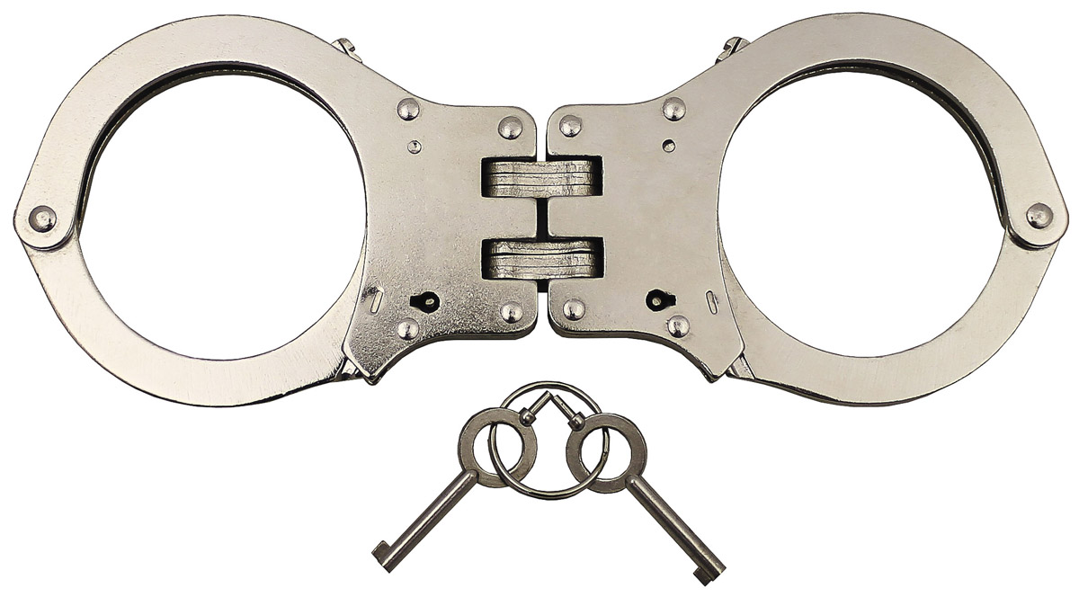 Artikelbild 1 des Artikels “Handschellen, mit Gelenk, stabile Ausführg., 2 Schlüssel “