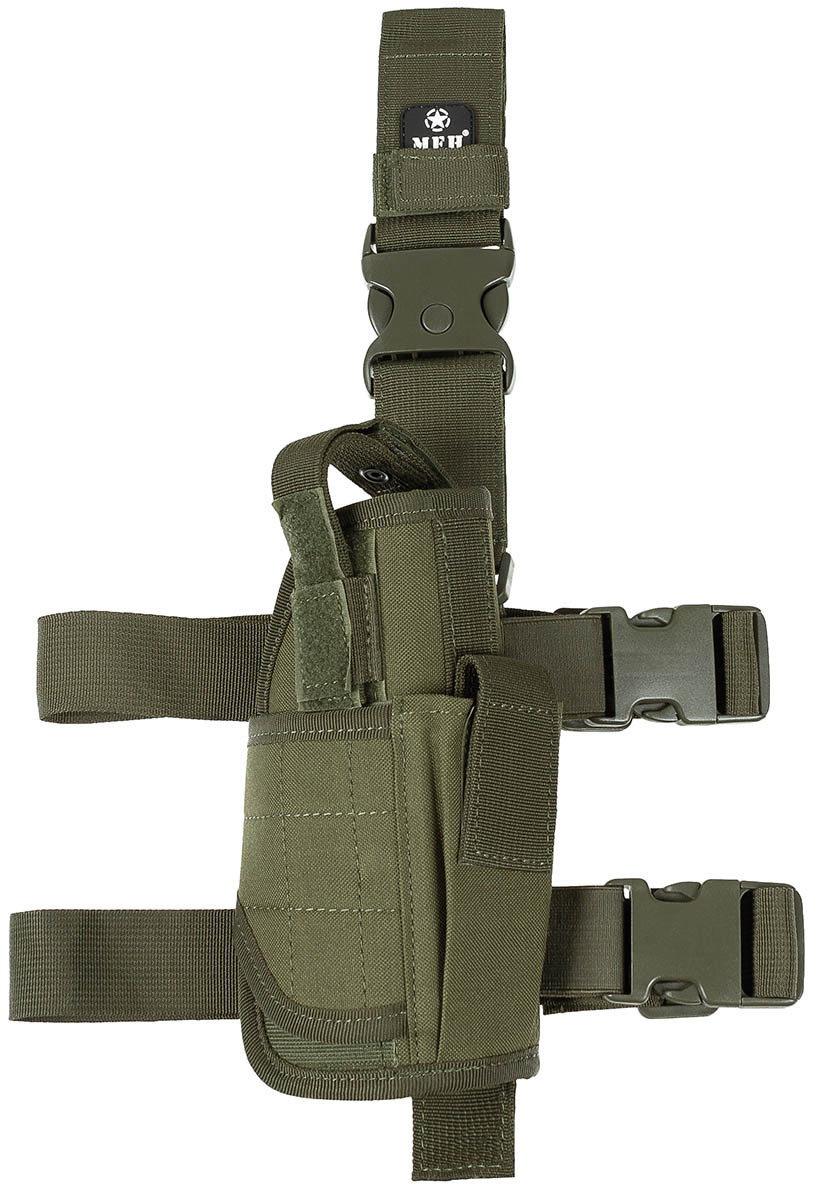 Product image 1 of the product “Leg Holster, OD green, adjustable, right ”
