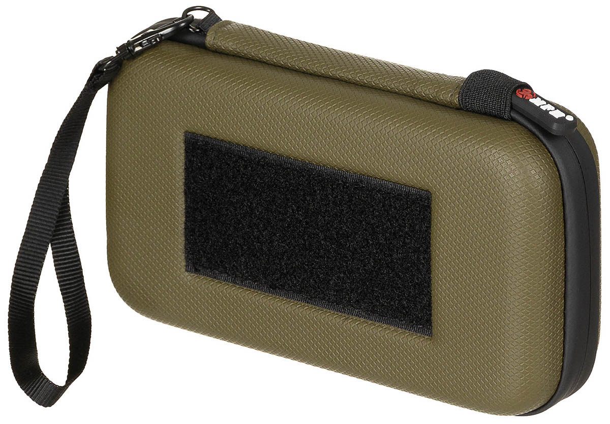 Image 1 de l'article Étui rigide, petit, avec passants auto-agrippants, olive 