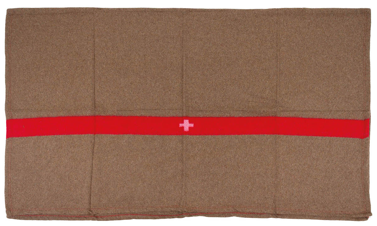 Artikelbild 1 des Artikels “Schweiz. Wolldecke, braun, ca. 200 x 150 cm “