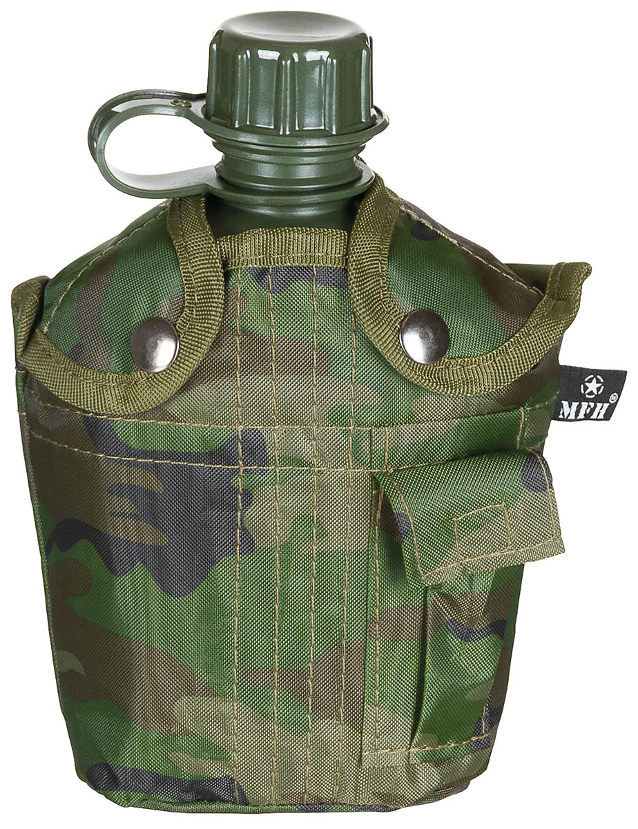 Artikelbild 1 des Artikels “US Plastikfeldflasche, 1 l, Hülle, woodland “