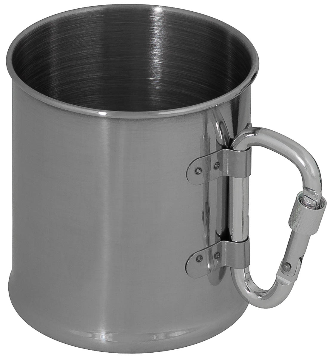 Image 1 de l'article tasse, inox, mousqueton, 220 ml 