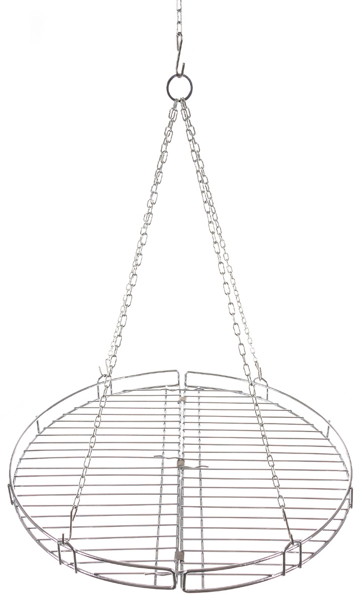 Image 1 de l'article grille, rond, avec chaîne, pliable, acier, ca. 46,8 cm 