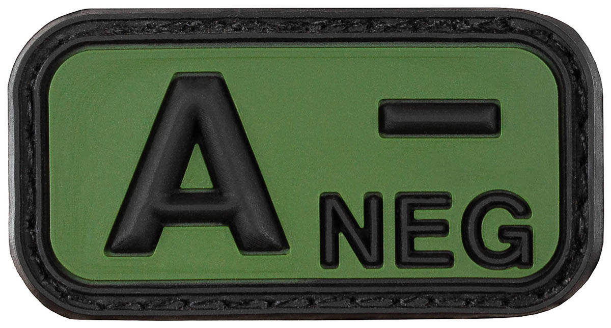 Artikelbild 1 des Artikels “Klettabzeichen, schwarz-oliv, Blutgruppe 