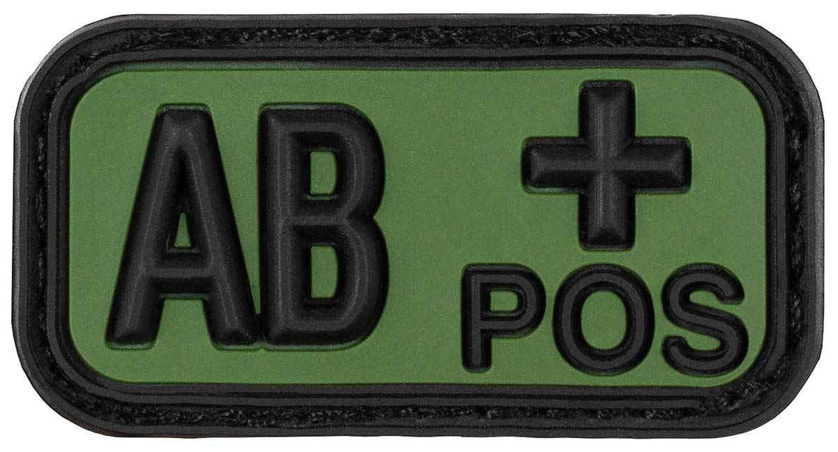 Artikelbild 1 des Artikels “Klettabzeichen, schwarz-oliv, Blutgruppe 