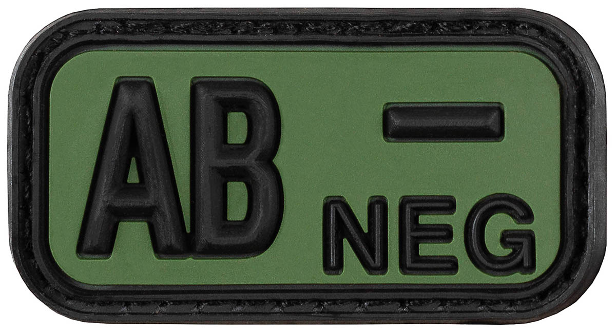 Artikelbild 1 des Artikels “Klettabzeichen, schwarz-oliv, Blutgruppe 