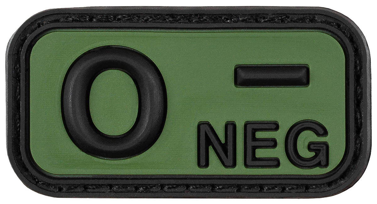 Artikelbild 1 des Artikels “Klettabzeichen, schwarz-oliv, Blutgruppe 