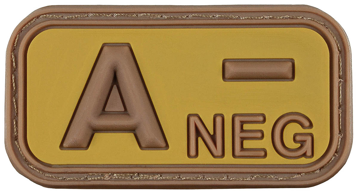 Artikelbild 1 des Artikels “Klettabzeichen, braun-khaki, Blutgruppe 