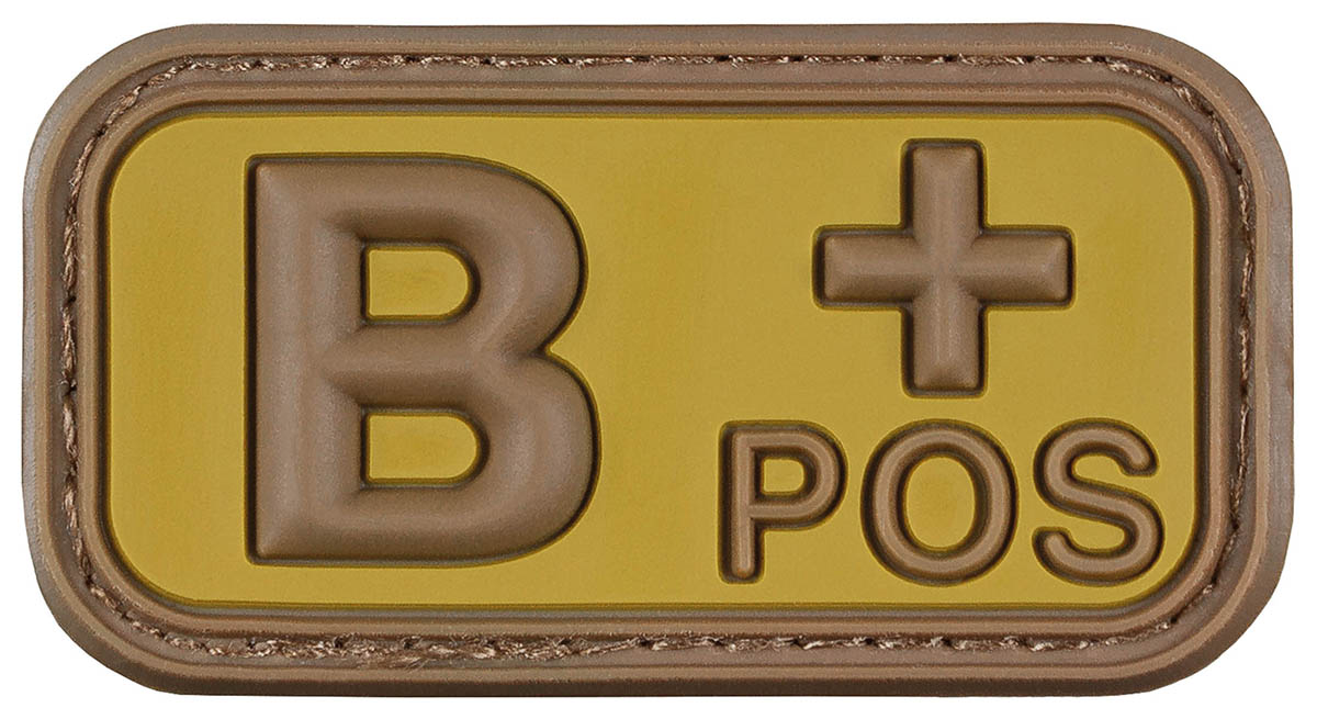 Artikelbild 1 des Artikels “Klettabzeichen, braun-khaki, Blutgruppe 