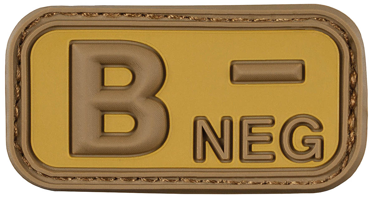 Artikelbild 1 des Artikels “Klettabzeichen, braun-khaki, Blutgruppe 