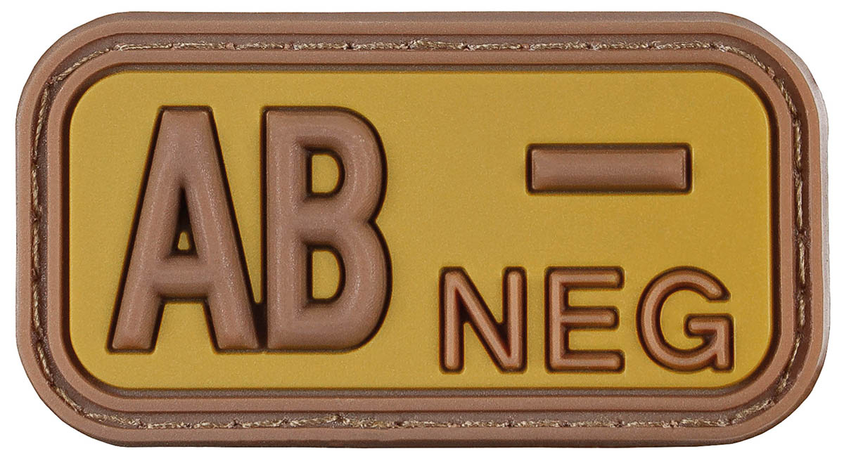 Artikelbild 1 des Artikels “Klettabzeichen, braun-khaki, Blutgruppe 