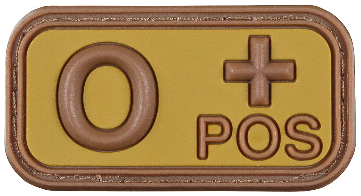 Artikelbild 1 des Artikels “Klettabzeichen, braun-khaki, Blutgruppe 